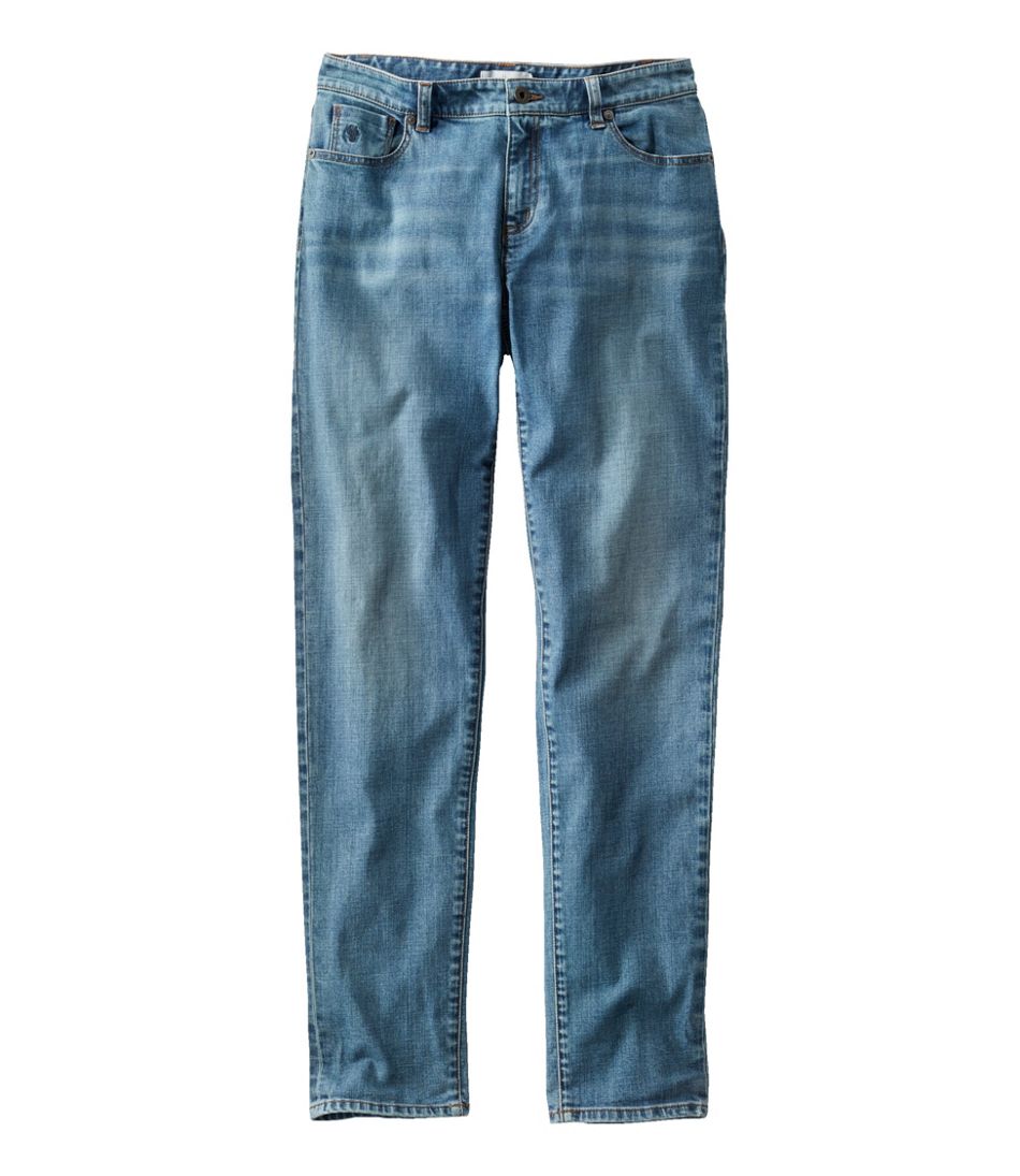 Women's Signature Organic Denim Boyfriend Jeans, Low-Rise Straight-Leg