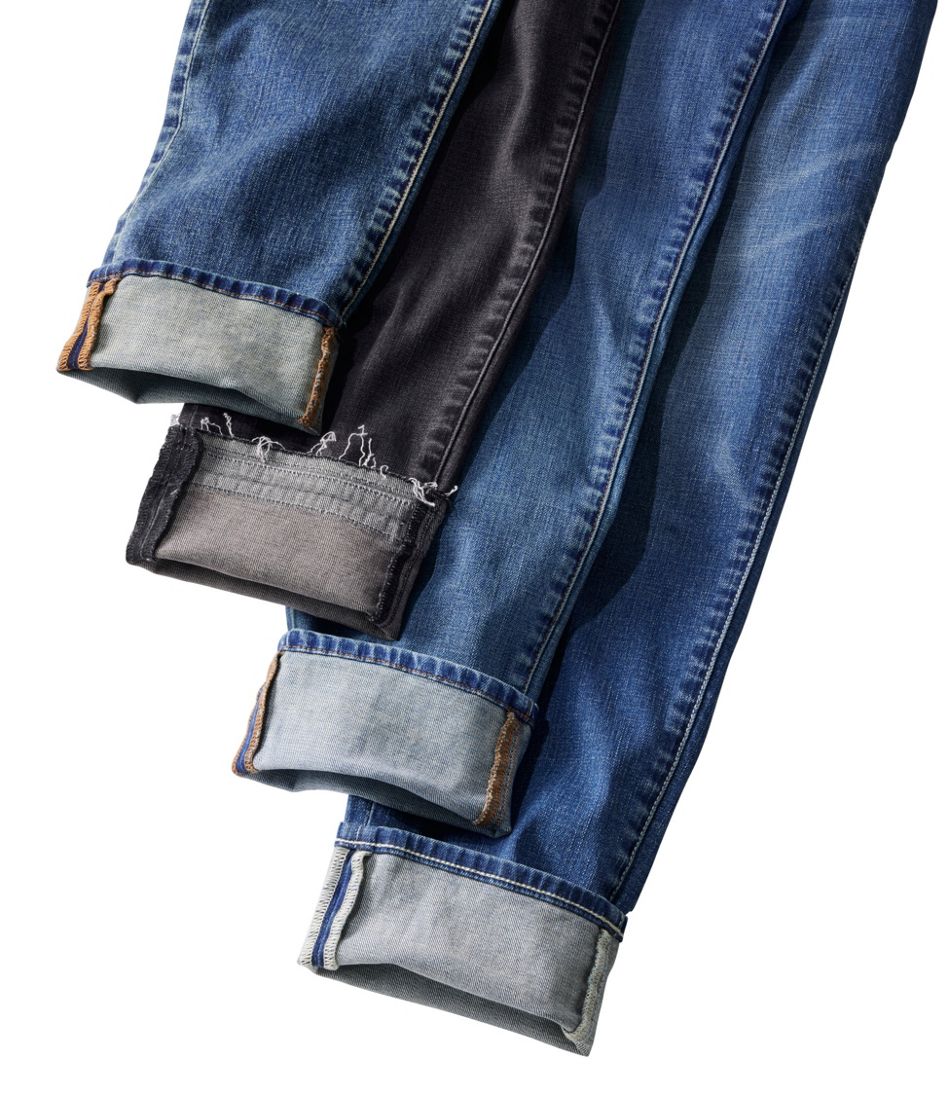 Women's Signature Organic Denim Boyfriend Jeans, Low-Rise Straight-Leg - Image 5