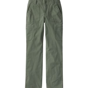 Women's 207 Vintage Cotton Canvas Pants, Mid-Rise Straight-Leg Cargo