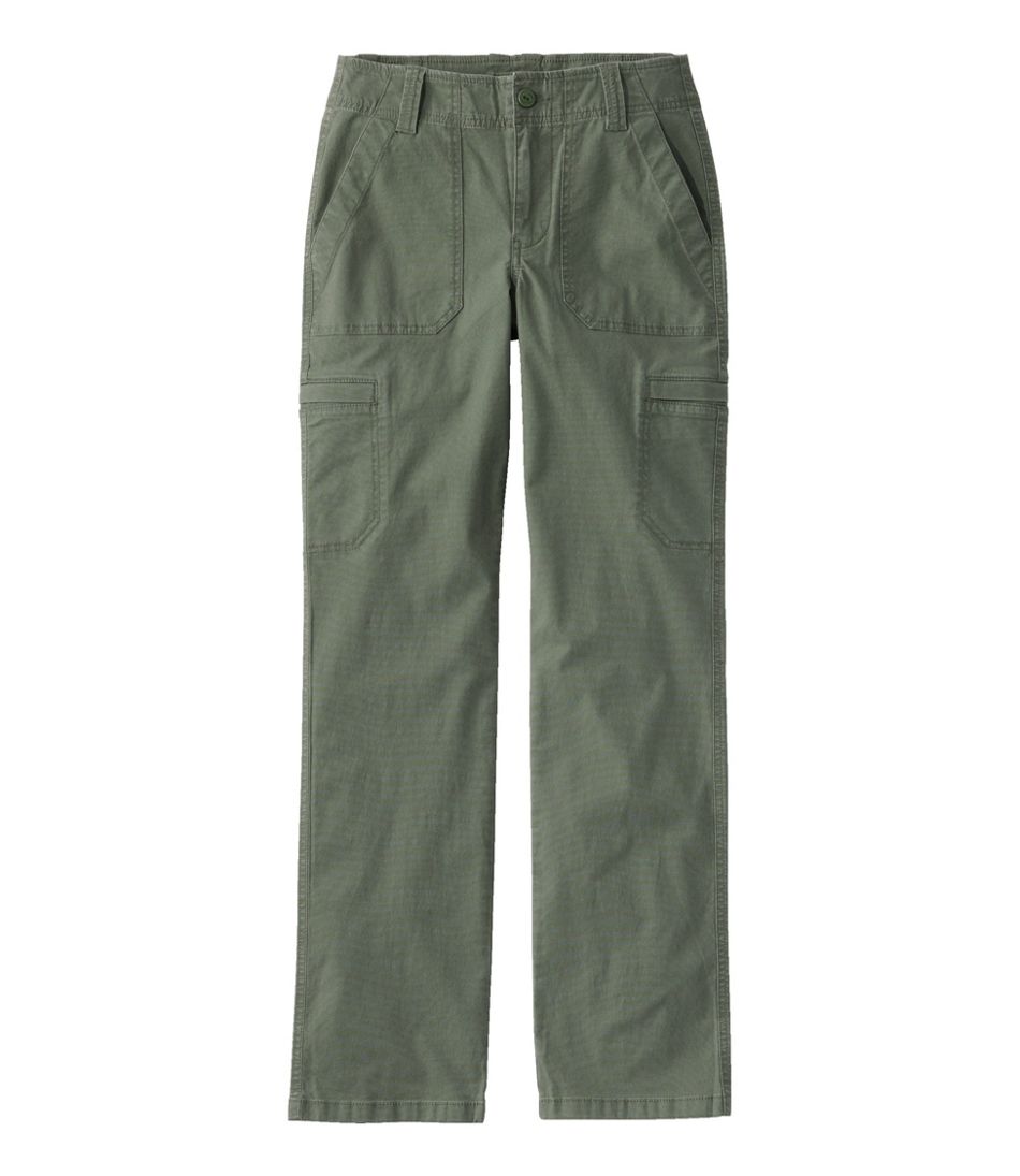 Women's 207 Vintage Cotton Canvas Pants, Mid-Rise Straight-Leg Cargo