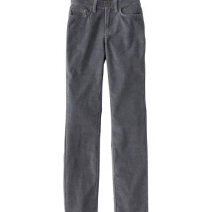 Women's BeanFlex Five-Pocket Corduroy Pants, Mid-Rise Straight-Leg