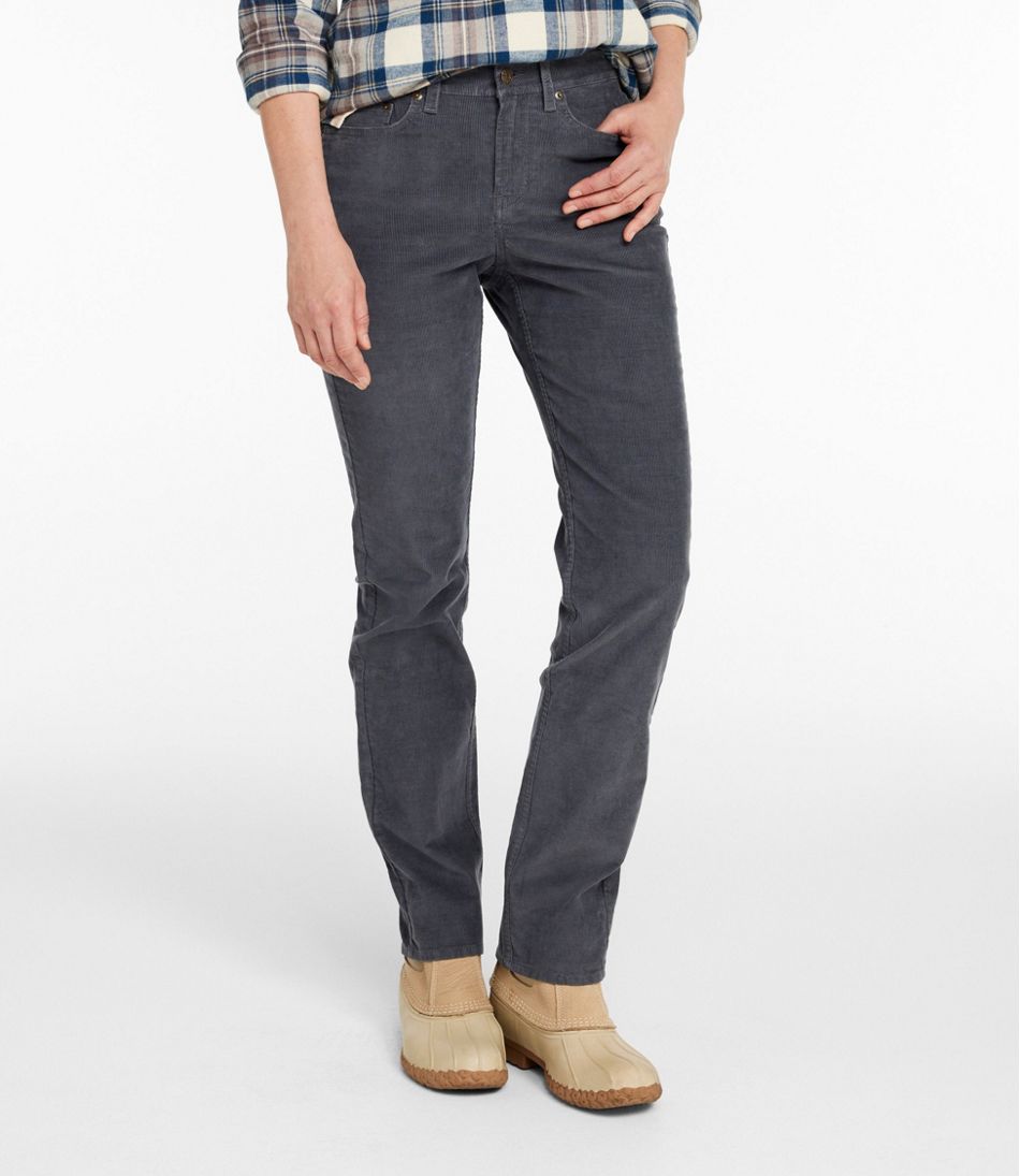 Women's BeanFlex Five-Pocket Corduroy Pants, Mid-Rise Straight-Leg - Image 2