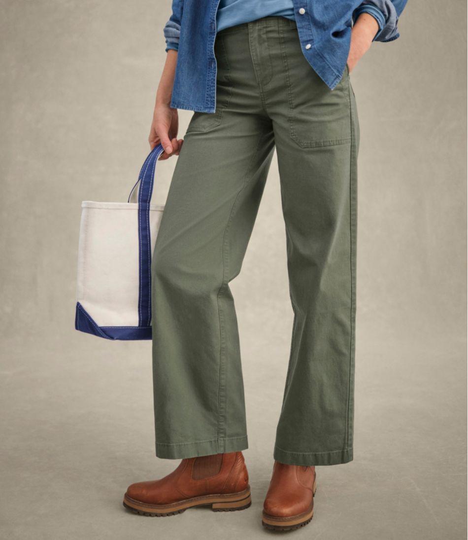Women's 207 Vintage Cotton Canvas Pants, High-Rise Wide-Leg - Image 10