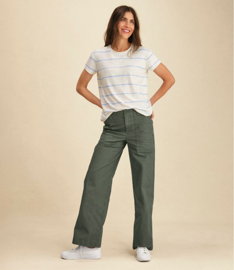 Women's 207 Vintage Cotton Canvas Pants, High-Rise Wide-Leg - Image 7