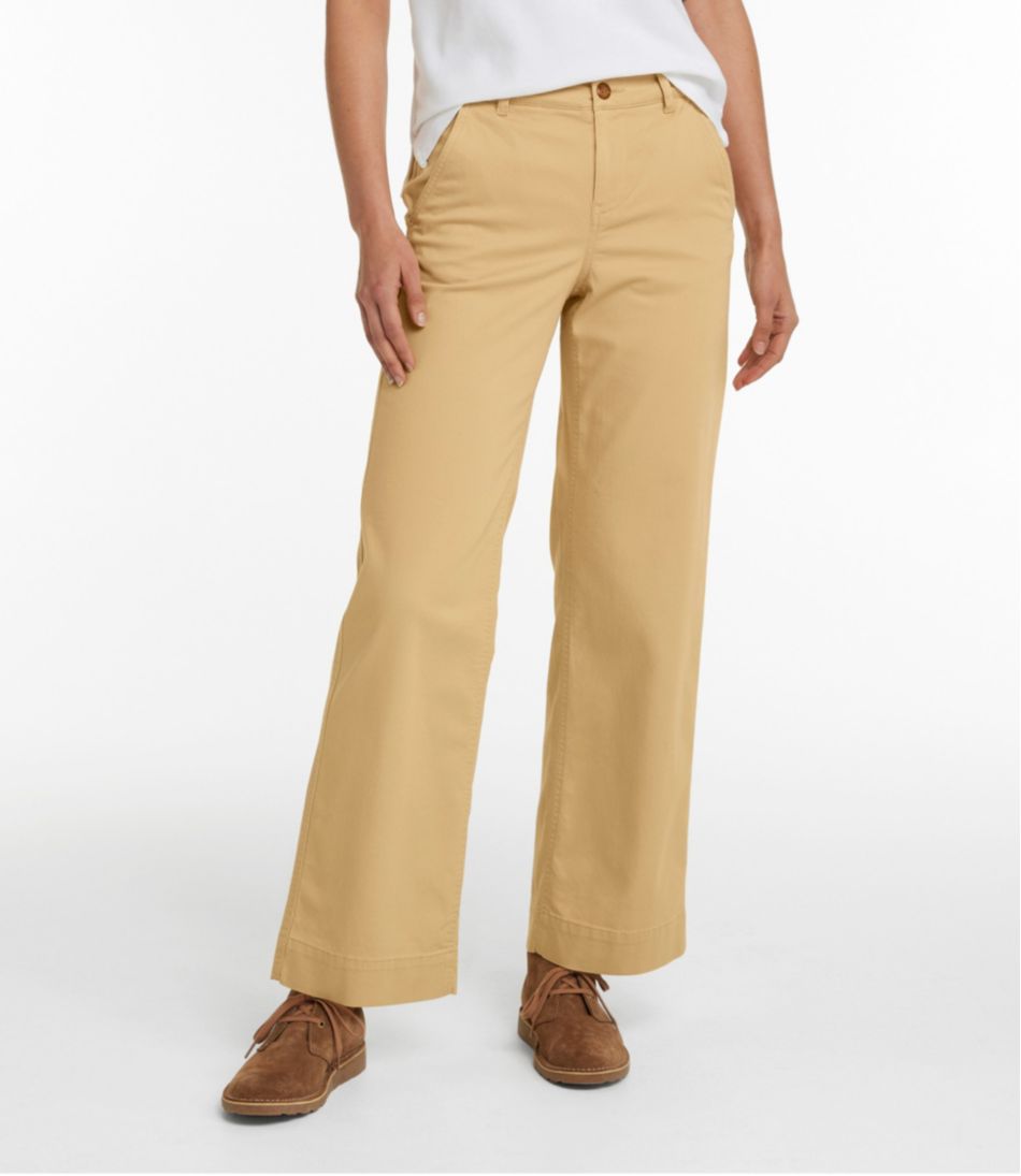 Women's Comfort Stretch Pants, Mid-Rise Wide-Leg Chino - Image 2