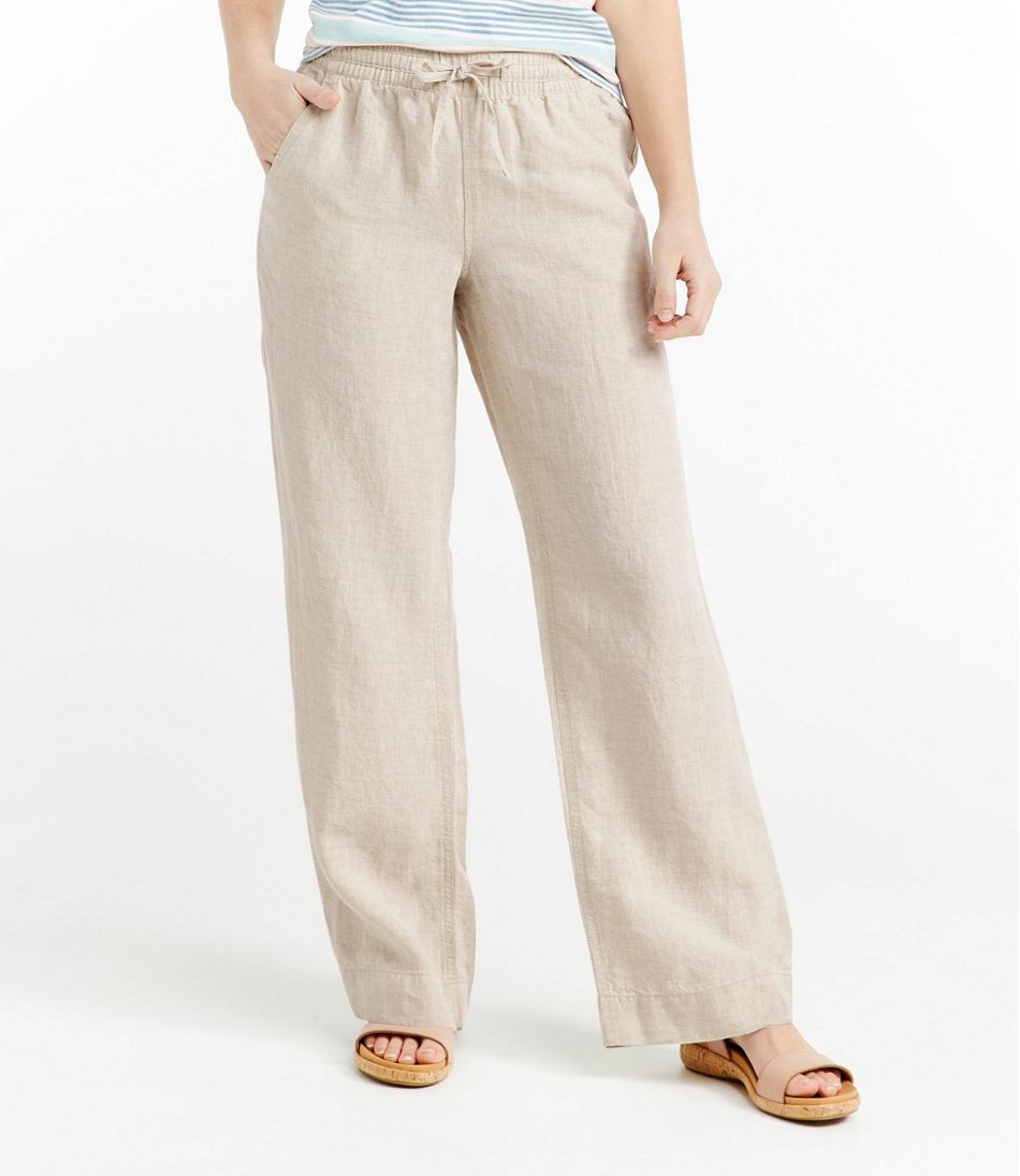 Women's Premium Washable Linen Pull-On Pants - Image 2