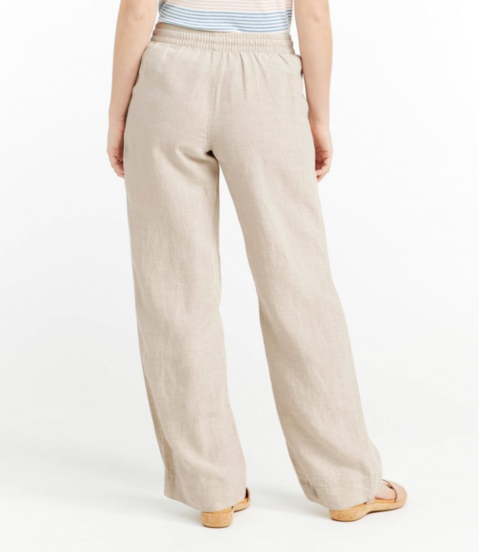 Women's Premium Washable Linen Pull-On Pants - Image 3