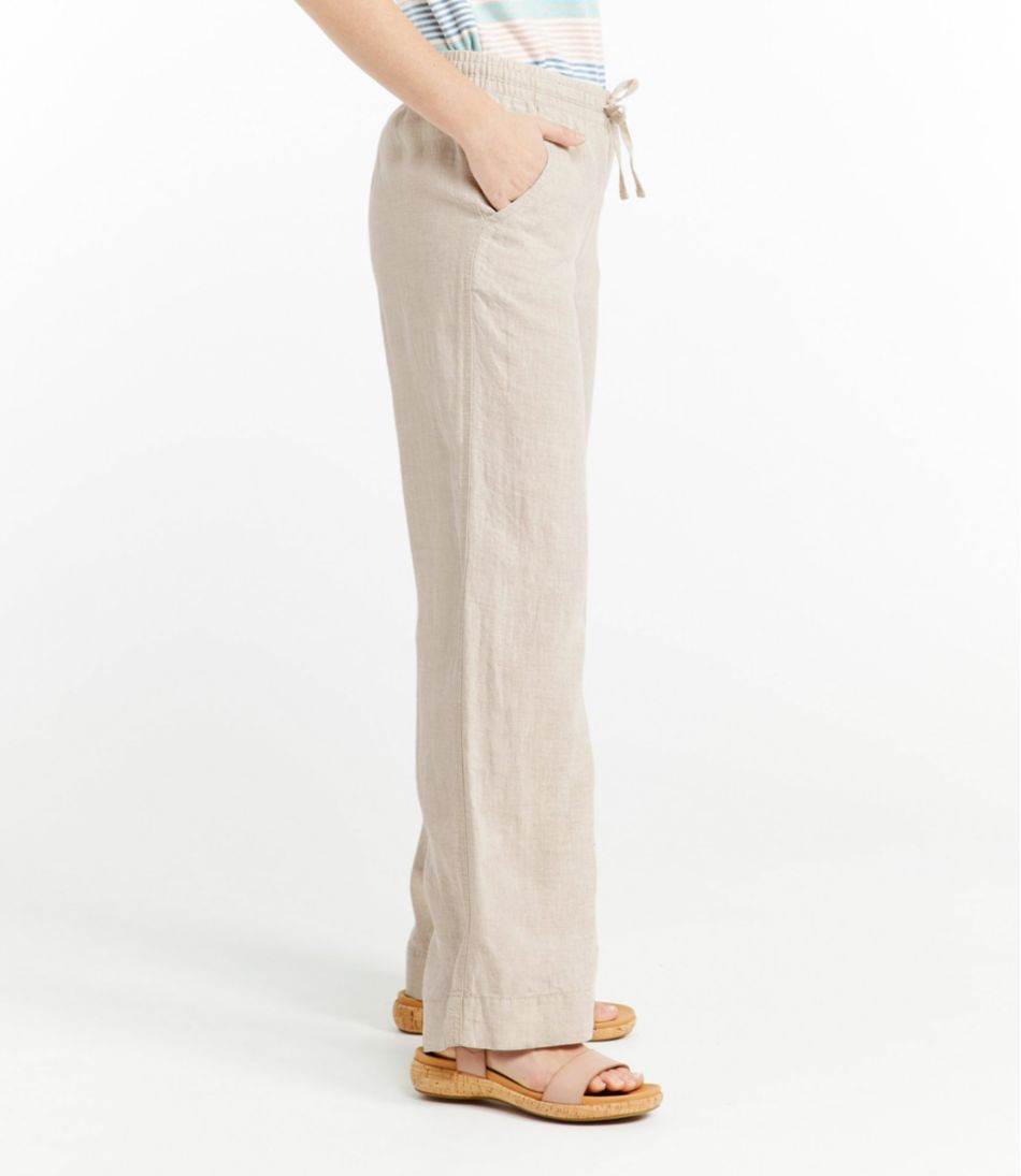 Women's Premium Washable Linen Pull-On Pants - Image 4