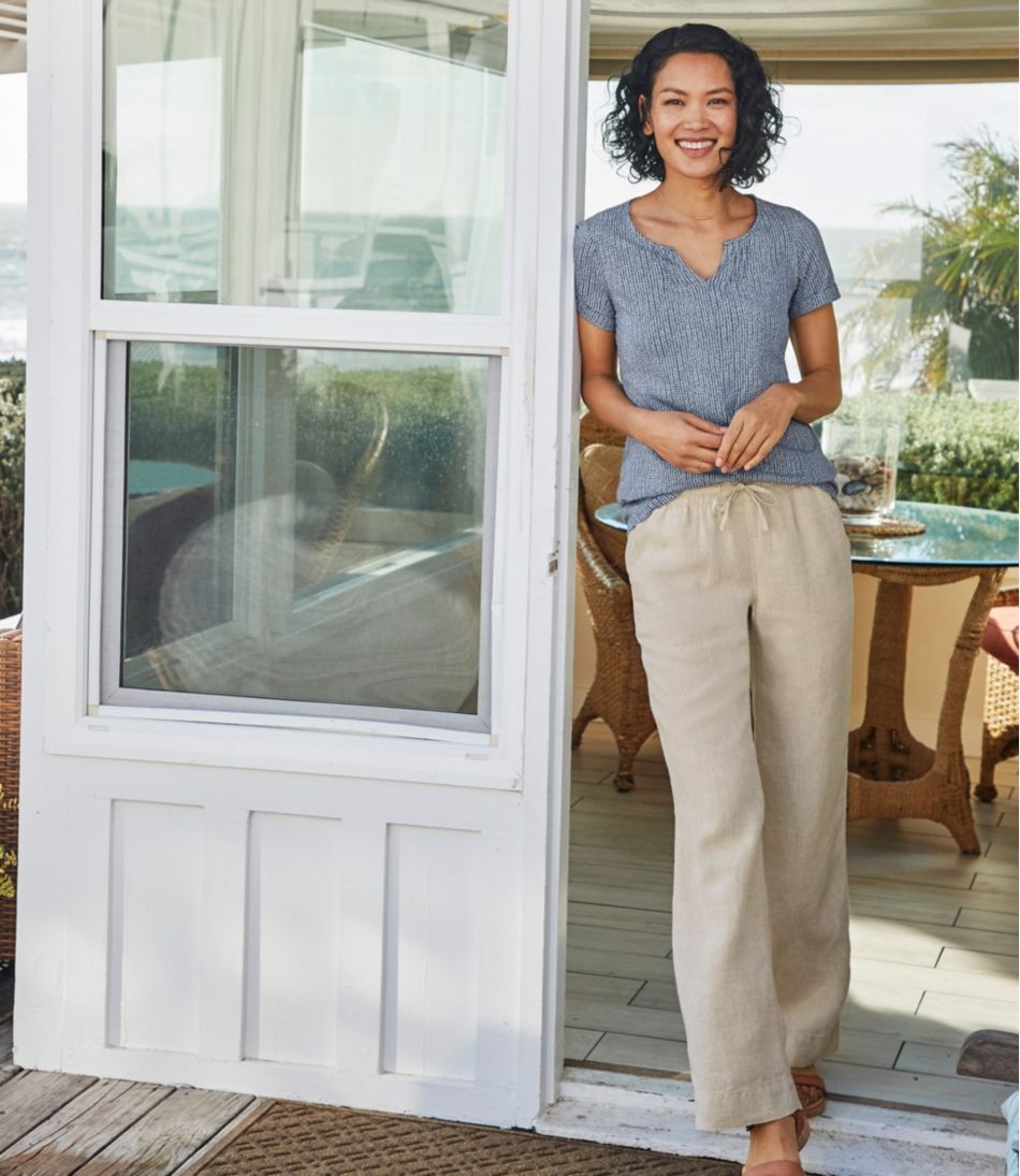 Women's Premium Washable Linen Pull-On Pants - Image 7
