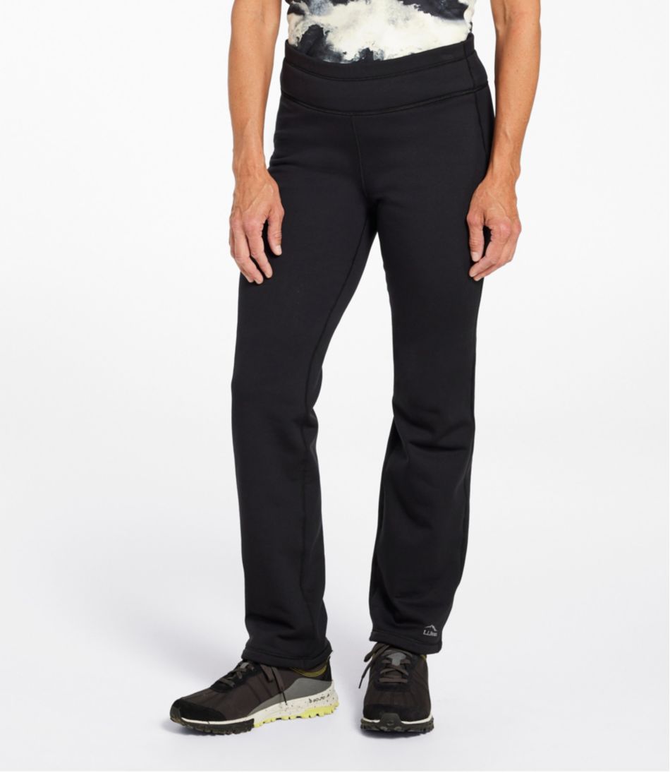 Women's PrimaLoft ThermaStretch Fleece Pants, Mid-Rise Straight-Leg - Image 2