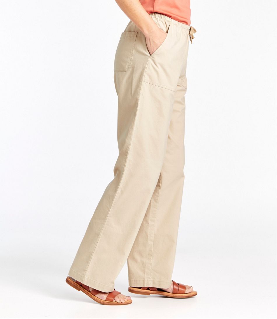 Women's Sunwashed Canvas Pants, High-Rise Straight-Leg - Image 4