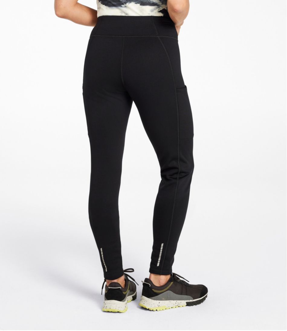 Women's PrimaLoft ThermaStretch Fleece Pocket Tights, Mid-Rise - Image 3