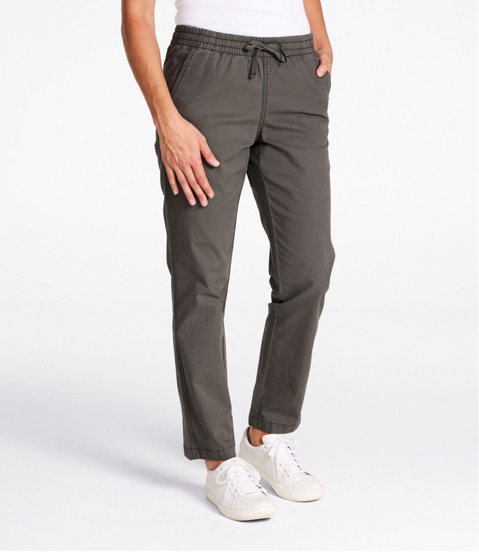 Women's Lakewashed Chino Pants, Mid-Rise Pull-On Ankle - Image 2