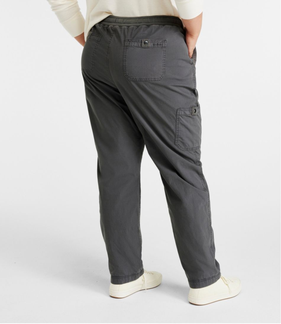 Women's Stretch Ripstop Pull-On Pants, Slim-Leg Fleece-Lined - Image 3