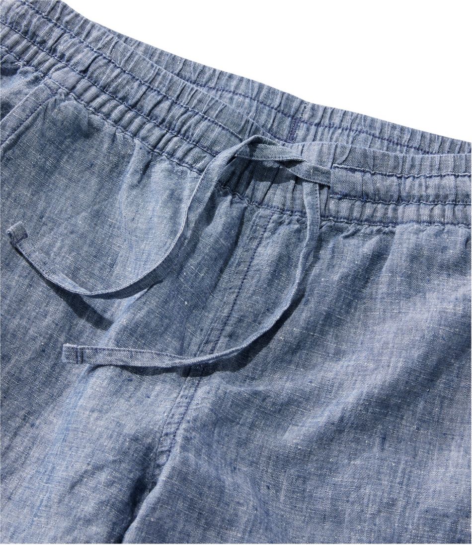 Women's Premium Linen Pull-On Ankle Pants, Mid-Rise Tapered-Leg - Image 4