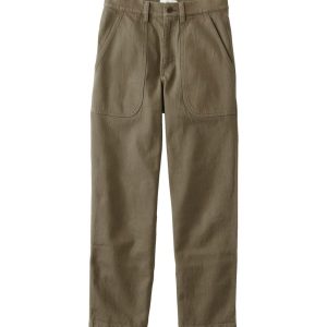 Women's Signature Washed Cotton Barrel Pants, High-Rise Tapered Leg