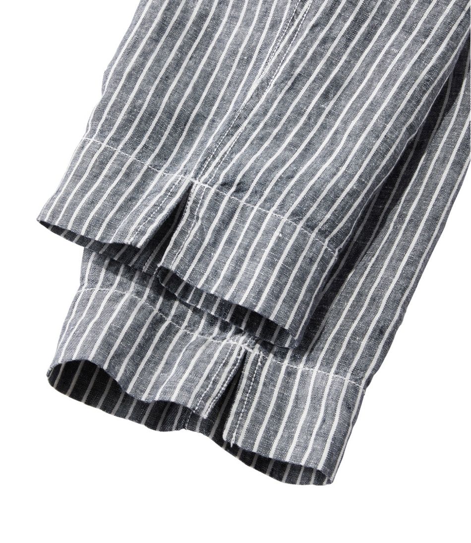 Women's Premium Linen Pull-On Ankle Pants, Mid-Rise Tapered-Leg Stripe - Image 5