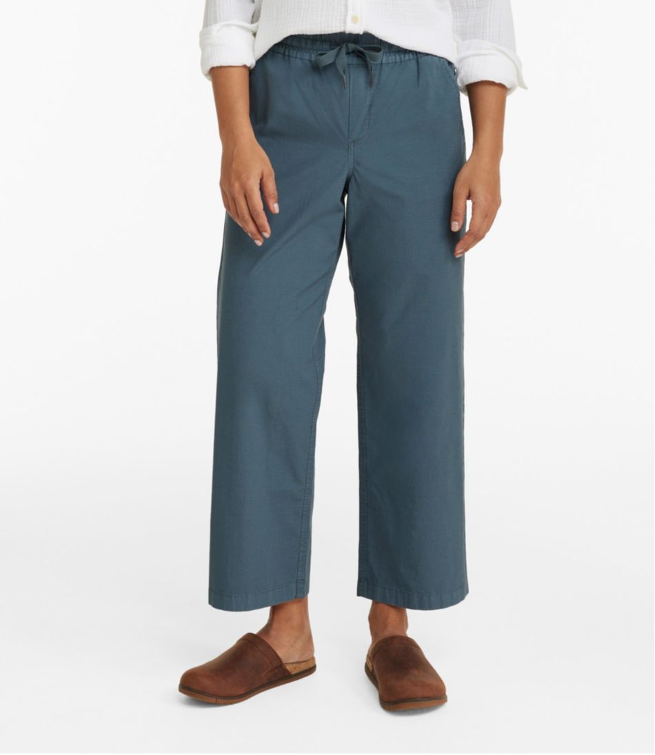 Women's Stretch Ripstop Pull-On Pants, Wide-Leg Ankle - Image 2