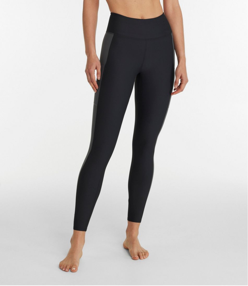 Women's L.L.Bean Everyday Performance 7/8 Leggings, High-Rise Pocket Colorblock - Image 2