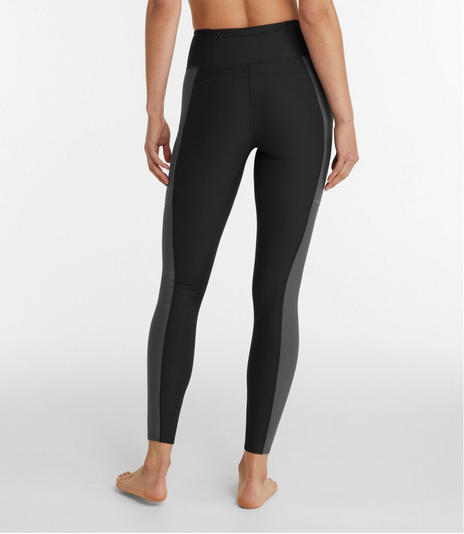 Women's L.L.Bean Everyday Performance 7/8 Leggings, High-Rise Pocket Colorblock - Image 3