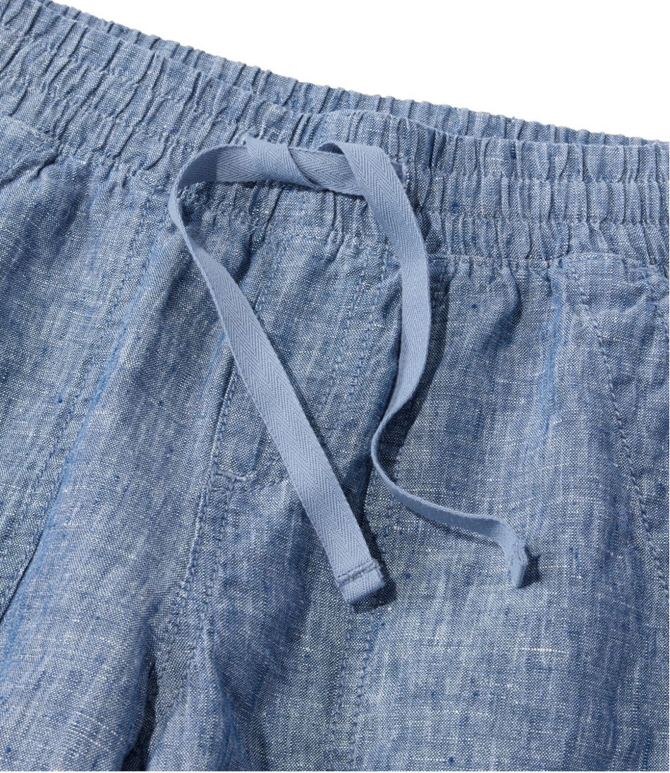 Women's Premium Washable Linen Shorts, Mid-Rise 6" - Image 4