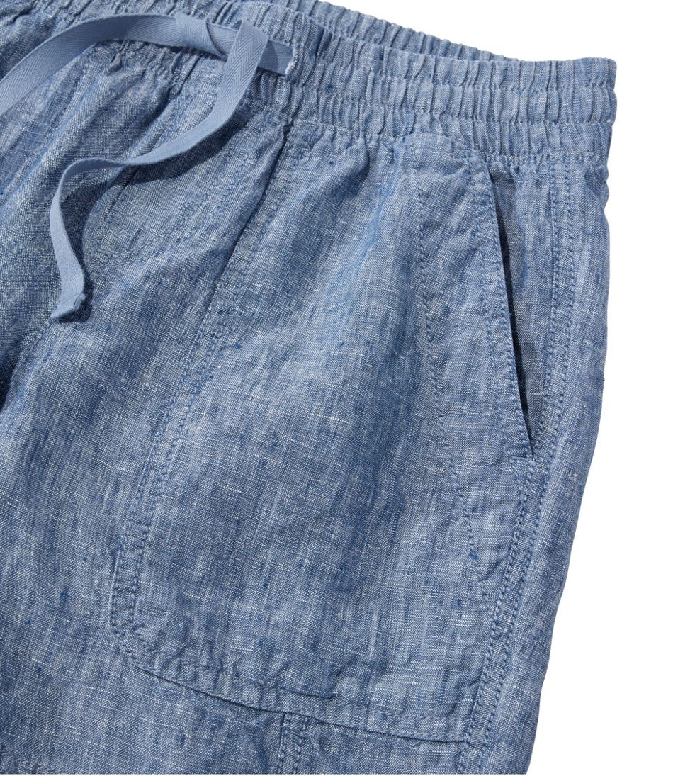 Women's Premium Washable Linen Shorts, Mid-Rise 6" - Image 5