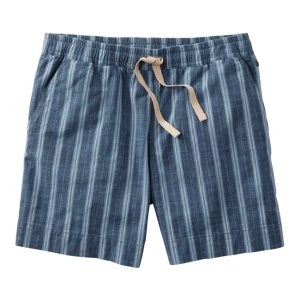 Women's Lakewashed Dock Shorts, Mid-Rise Stripe