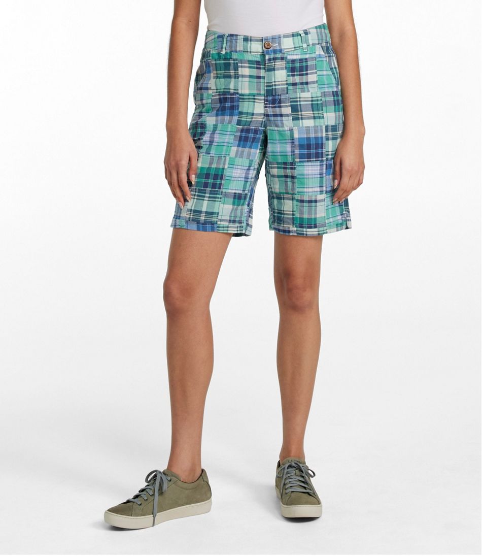 Women's Comfort Shorts, Patchwork Bermudas 9" - Image 2