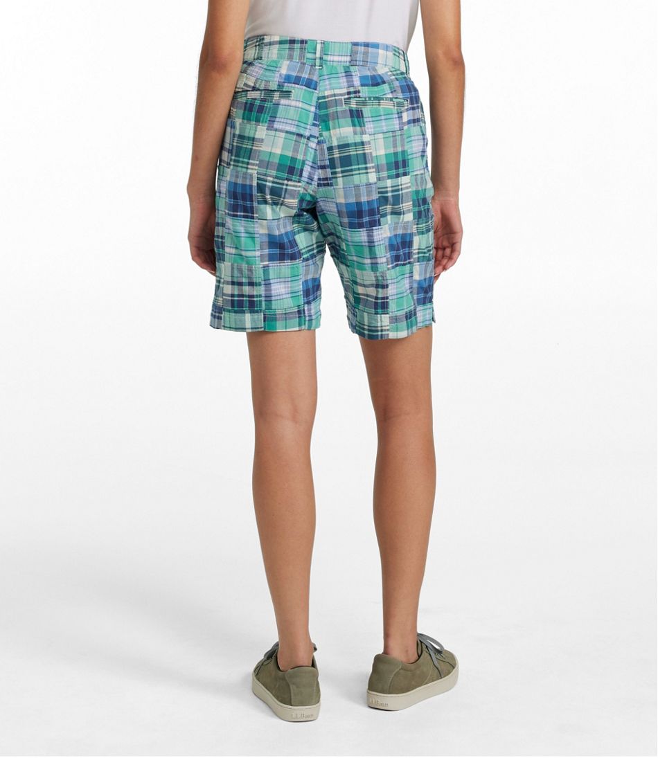 Women's Comfort Shorts, Patchwork Bermudas 9" - Image 3
