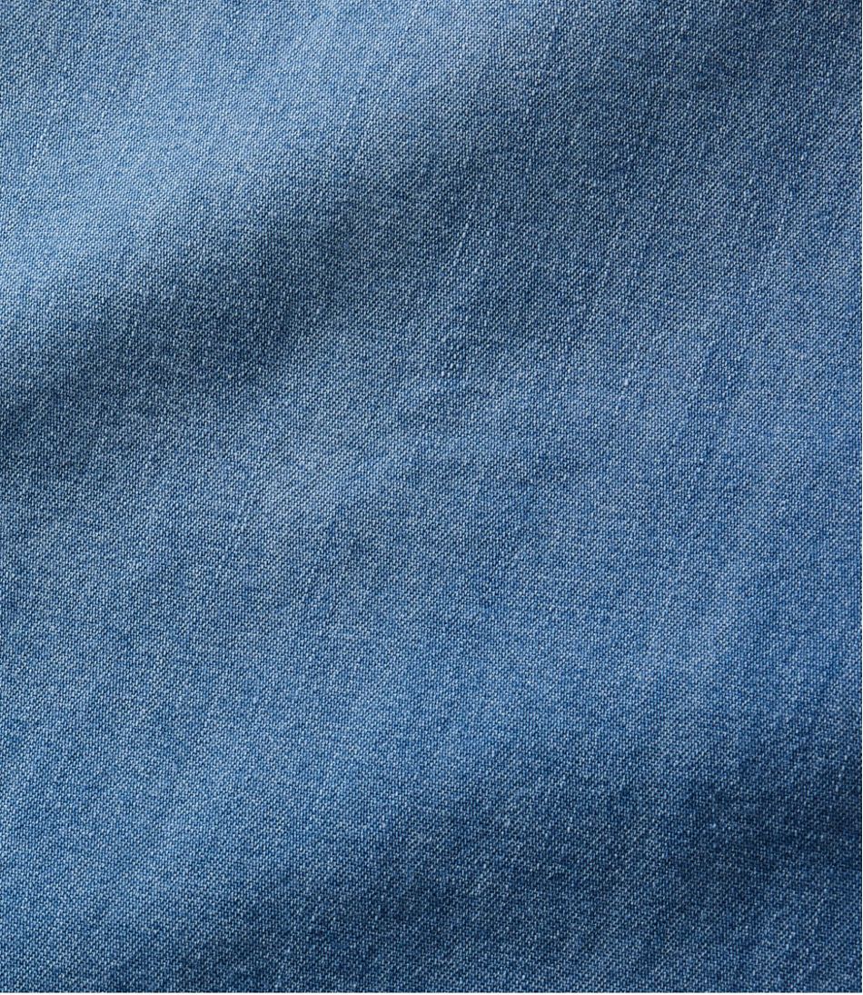 Women's L.L. Bean Heritage Washed Denim Shirt Dress - Image 6