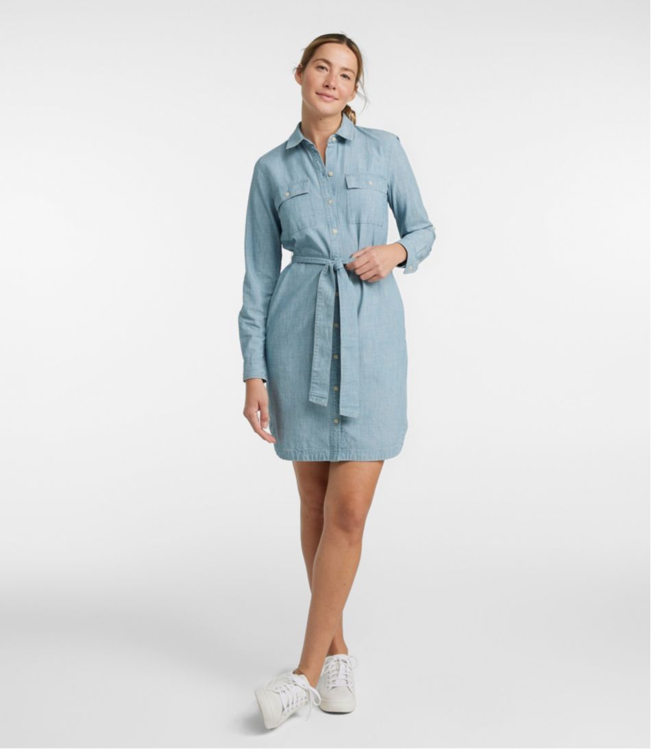 Women's Signature Camp Shirt Dress, Button-Front - Image 2