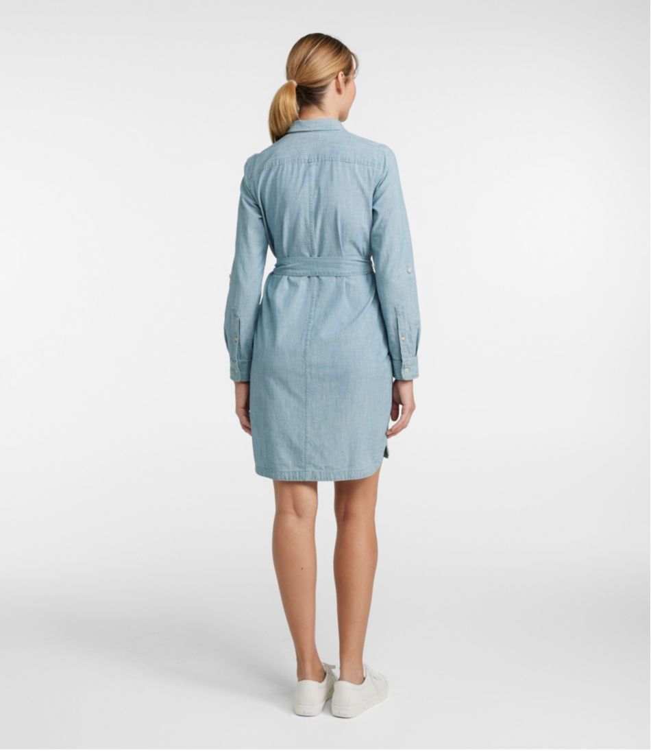 Women's Signature Camp Shirt Dress, Button-Front - Image 3