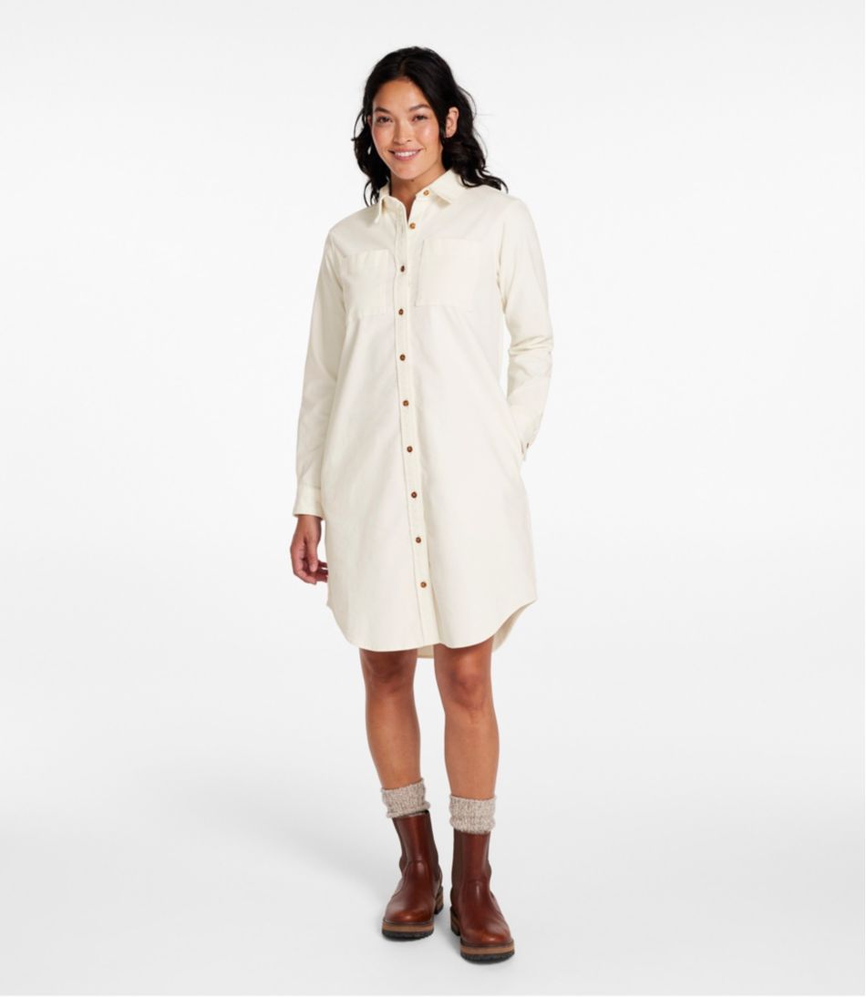 Women's L.L.Bean Heritage Corduroy Shirt Dress - Image 2