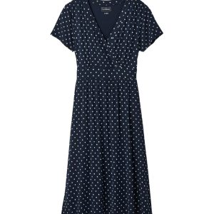 Women's Summer Knit Dress, Short-Sleeve Print
