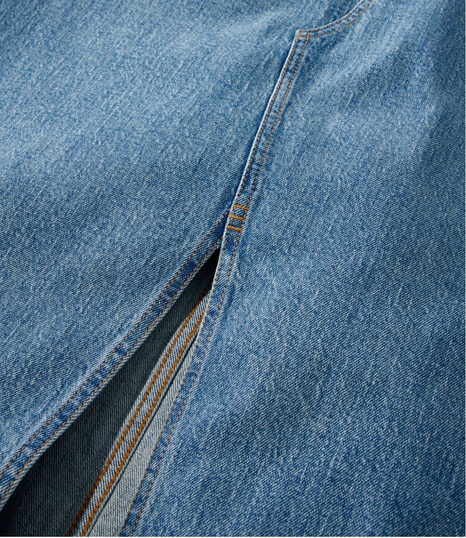 Women's Signature Heritage Denim Midi Skirt - Image 5