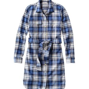 Women's Signature Camp Flannel Shirt Dress, Button-Front