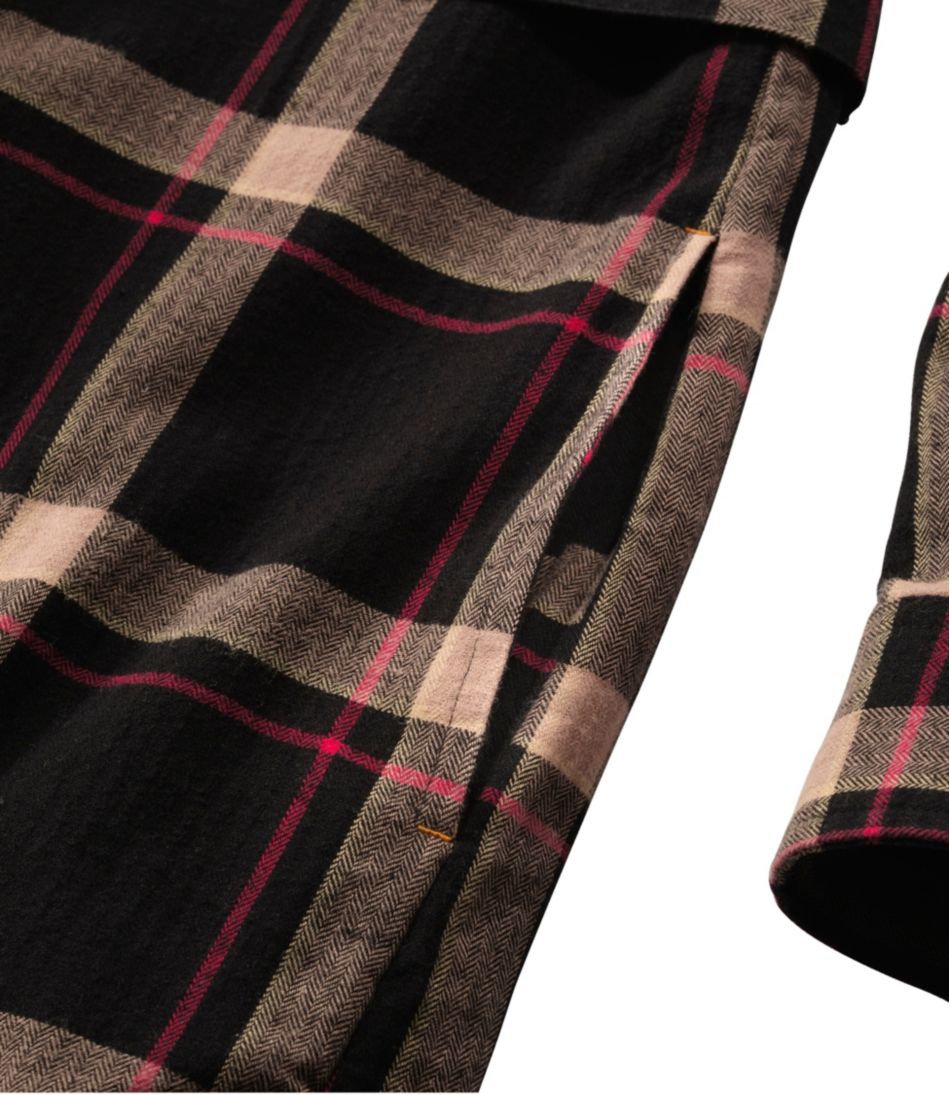 Women's Signature Camp Flannel Shirt Dress, Button-Front - Image 6