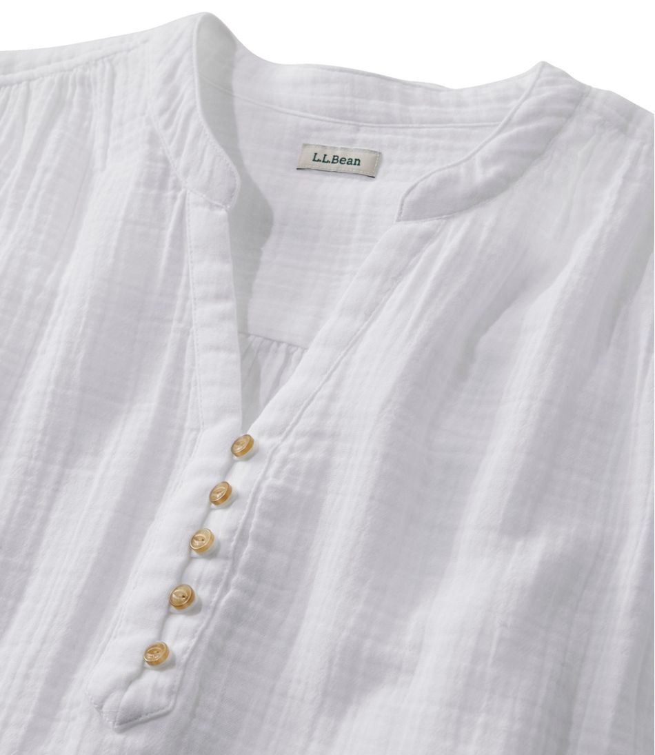 Women's Cloud Gauze Short-Sleeve Shift Dress - Image 4