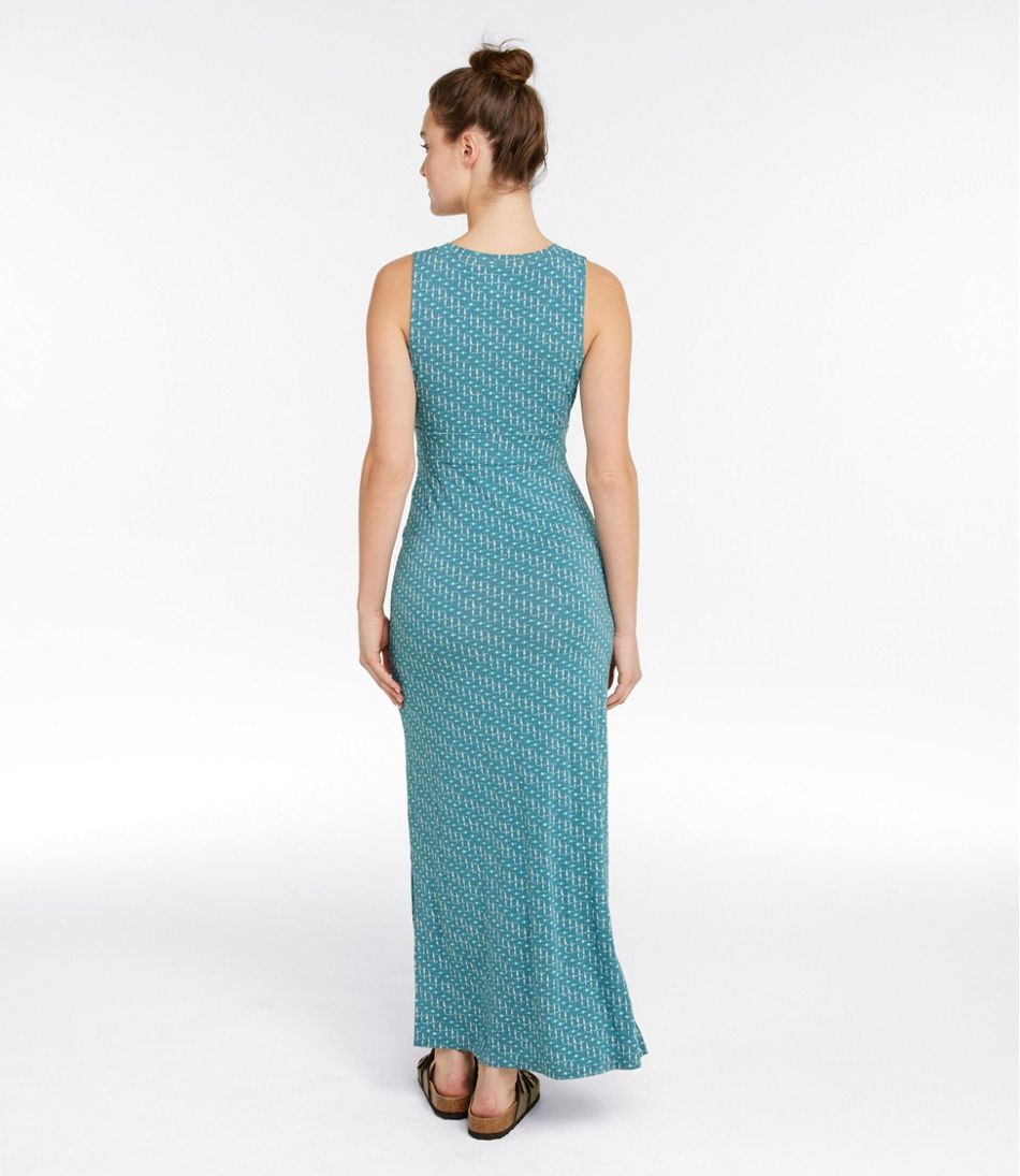 Women's Summer Knit Maxi Dress, Print - Image 3