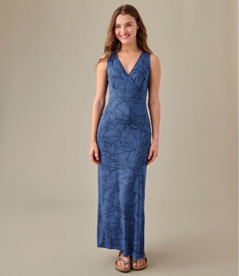 Women's Summer Knit Maxi Dress, Print - Image 7