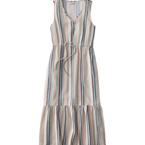 Women's Cloud Gauze Midi Dress, Stripe