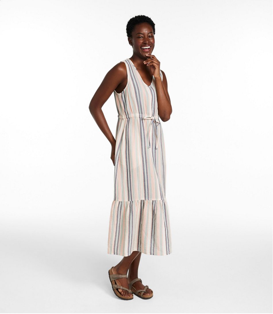 Women's Cloud Gauze Midi Dress, Stripe - Image 2