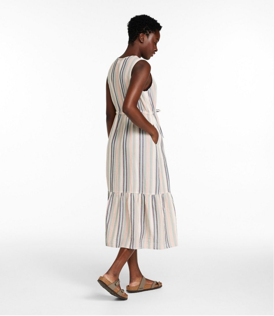 Women's Cloud Gauze Midi Dress, Stripe - Image 3