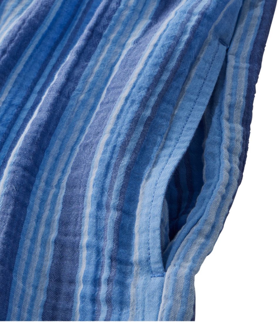 Women's Cloud Gauze Short-Sleeve Shift Dress, Stripe - Image 5