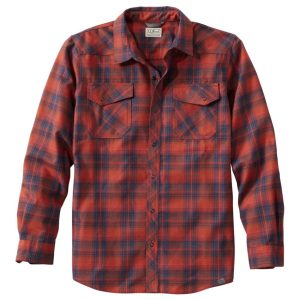 Men's Katahdin Performance Flannel Shirt, Slightly Fitted
