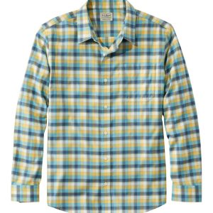 Men's Wrinkle-Free Ultrasoft Brushed Cotton Shirt, Long-Sleeve, Slightly Fitted Untucked Fit