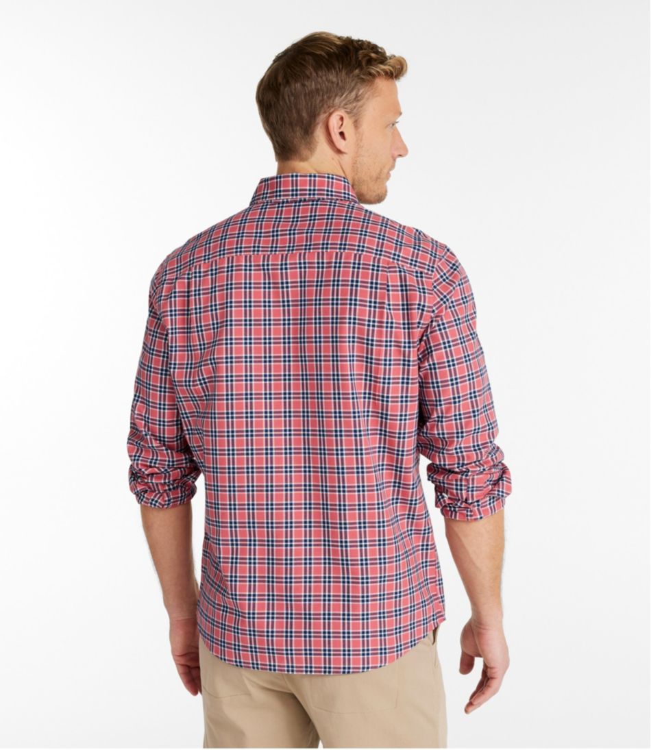 Men's Wrinkle-Free Ultrasoft Brushed Cotton Shirt, Long-Sleeve, Slightly Fitted Untucked Fit - Image 3