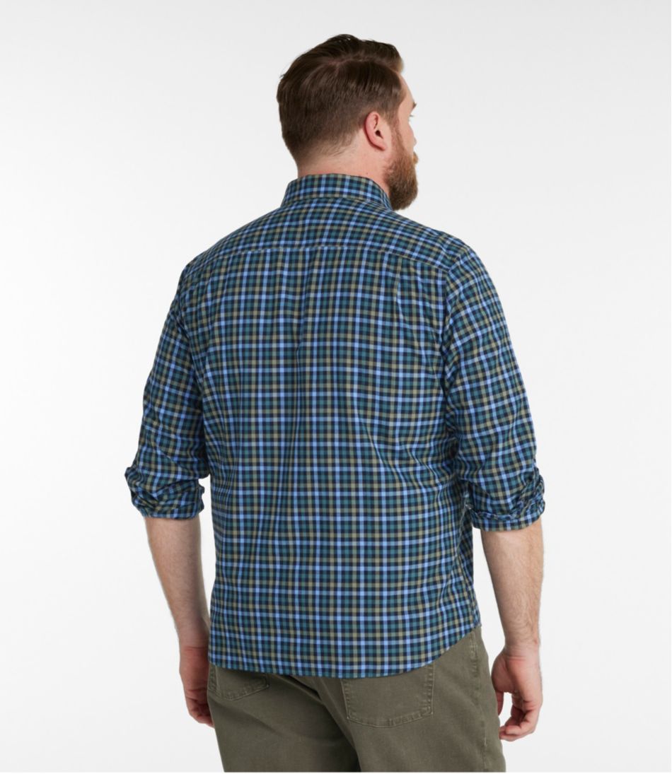 Men's Wrinkle-Free Ultrasoft Brushed Cotton Shirt, Long-Sleeve, Slightly Fitted Untucked Fit - Image 5