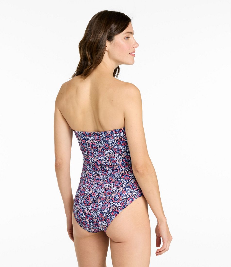 Women's Coastal Essentials Swimwear, Bandeau Tanksuit Print - Image 5