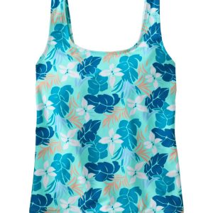 Women's BeanSport Swimwear, Scoopneck Tankini Top, Print